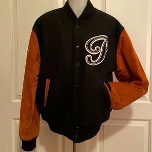 UNISEX Paramount Suede and Wool Bomber Jacket